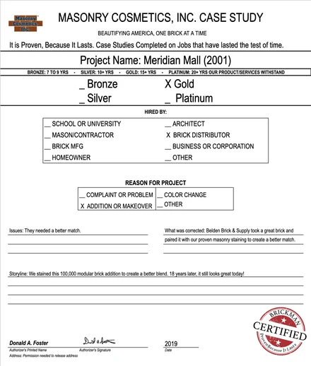 Scan of the case study form for case 178, filled in and signed