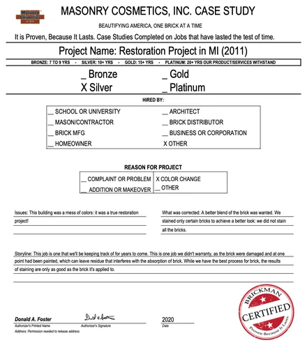Scan of the case study form for case 338, filled in and signed
