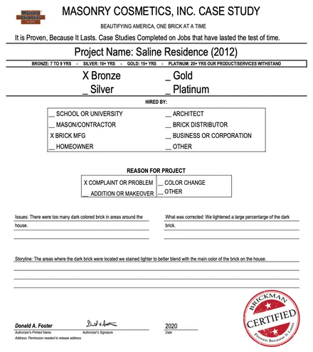 Scan of the case study form for case 339, filled in and signed